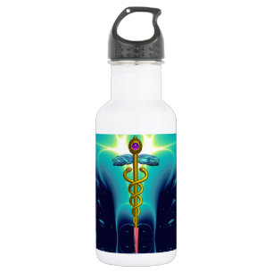 CADUCEUS, lebhafter Gold-Amethyst Trinkflasche