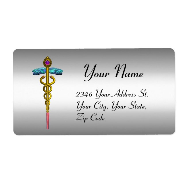 CADUCEUS, lebhafter Goldamethyst (Vorne)