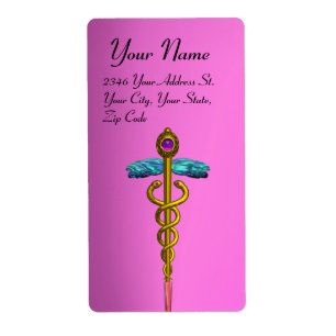 CADUCEUS, lebhafter Goldamethyst, violettes Rosa