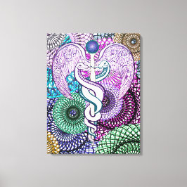 Caduceus Leinwanddruck