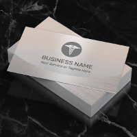 Caduceus Logo Modern Silver