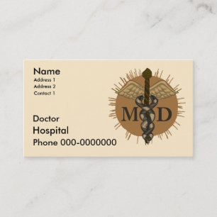 Caduceus M.D. Doktor Terminkarte