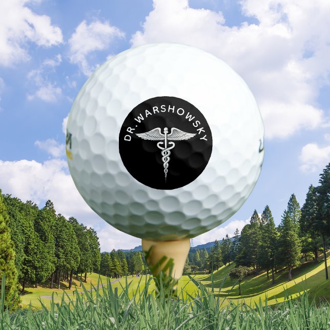 Caduceus Medical Snake Staff - Geschenk für Ärzte Golfball (Von Creator hochgeladen)