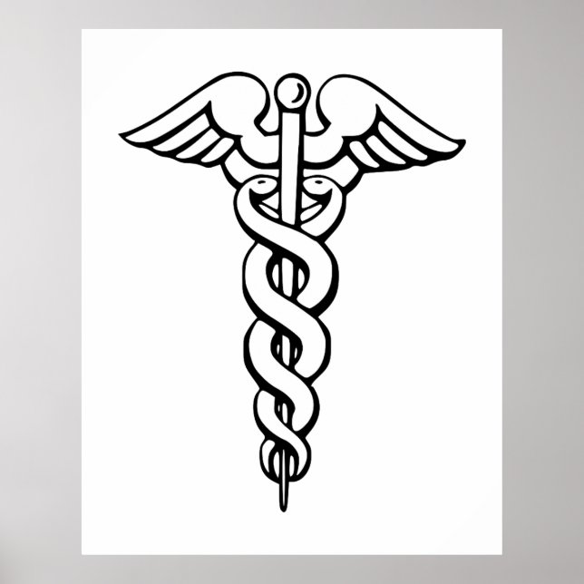 Caduceus Medical Symbol Poster (Vorne)