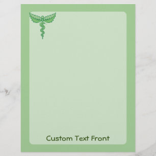 Caduceus mit Blätter Flyer