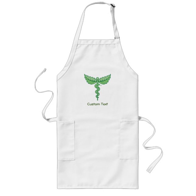 Caduceus mit Blätter Lange Schürze (Vorne)