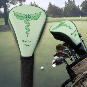 Caduceus mit Blättern Golf Headcover