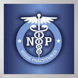 Caduceus NP (blue) Poster