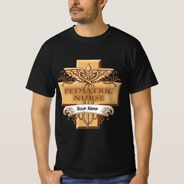 Caduceus Pädiatrische Pfleger T-Shirt (Vorderseite)