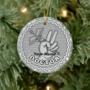 Caduceus Peace Doctor Ornament