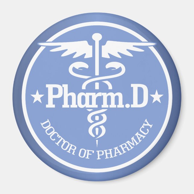 Caduceus PharmD 2 Magnet (Vorne)