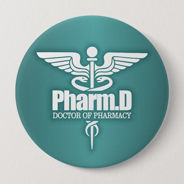Caduceus PharmD 3 Button (Vorderseite)