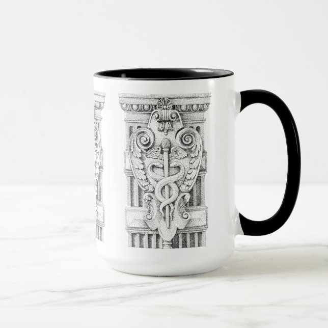 CADUCEUS Tall Black Combo Tasse (Rechts)