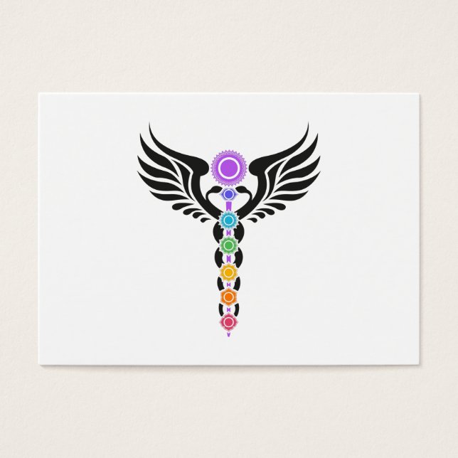 Caduceus - Winged Serpent - Kundalini - 7 Chakras (Vorderseite)