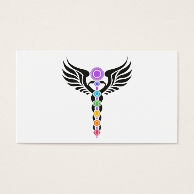 Caduceus - Winged Serpent - Kundalini - 7 Chakras (Vorderseite)
