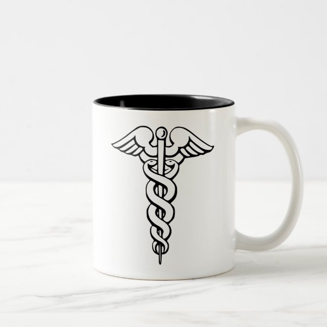 Caduceus Zweifarbige Tasse (Rechts)