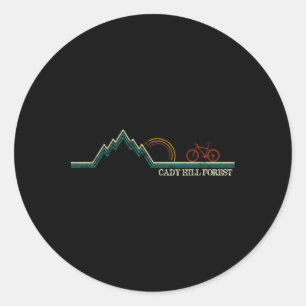 Cady Hill Mountainbiken Vermont Stowe Runder Aufkleber