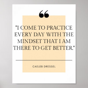 Caeleb Dressel Quote Poster