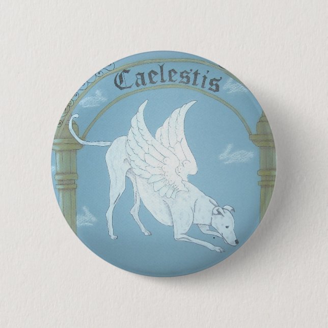 Caelestis "Jagdhund von Himmel" Knopf Button (Vorderseite)