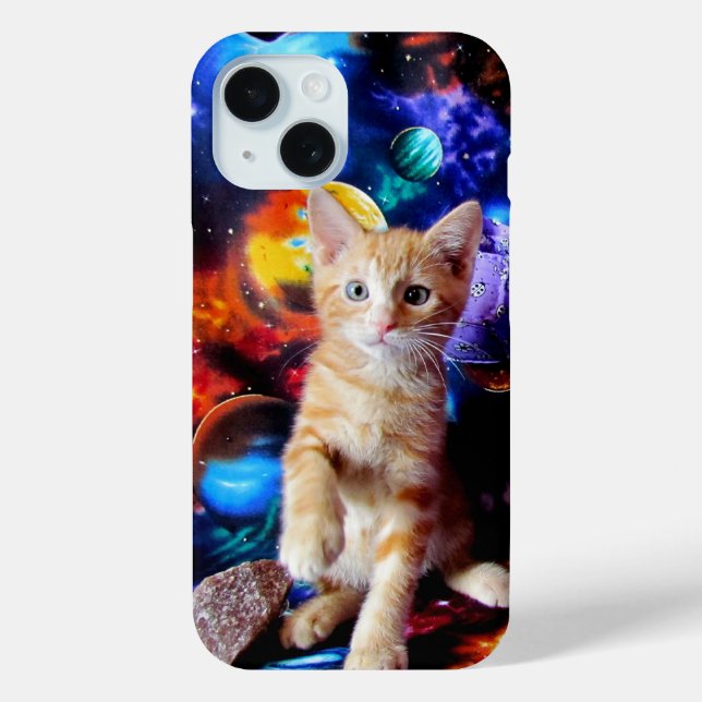 Caelin-Fall für die Weltraumkatze Case-Mate iPhone Hülle (Rückseite)