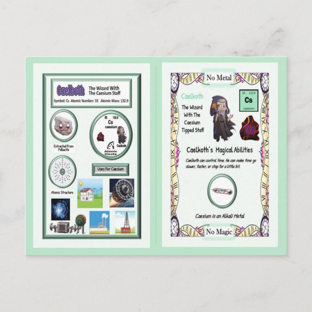 Caelkoth - Caesium Trading Card Postkarte (Vorderseite)