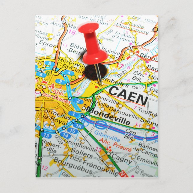 Caen, Frankreich Postkarte (Vorderseite)