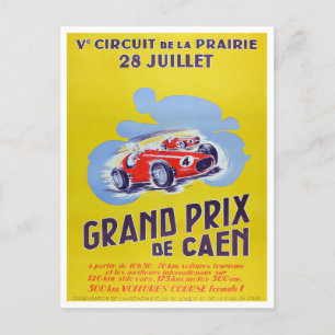 Caen Grand Prix Oldtimer-Rennen Postkarte