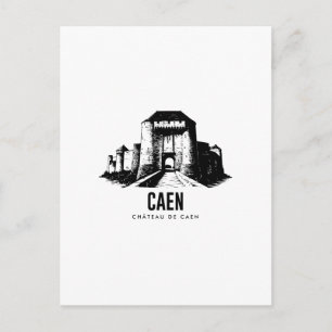 Caen Stadt mit hundert Kirchtürmen Vintage-Nor-Pla Postkarte