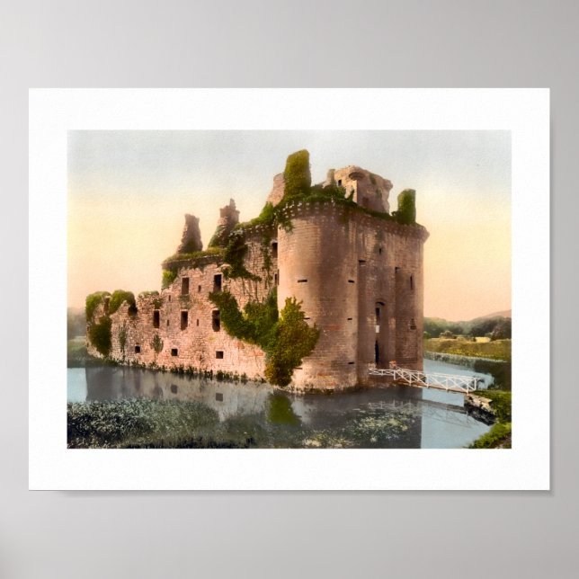 Caerlaverock Castle, Dumfries, Schottland Poster (Vorne)