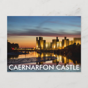 Caernarfon Castle, Caernarfon, Wales Postcard Postkarte