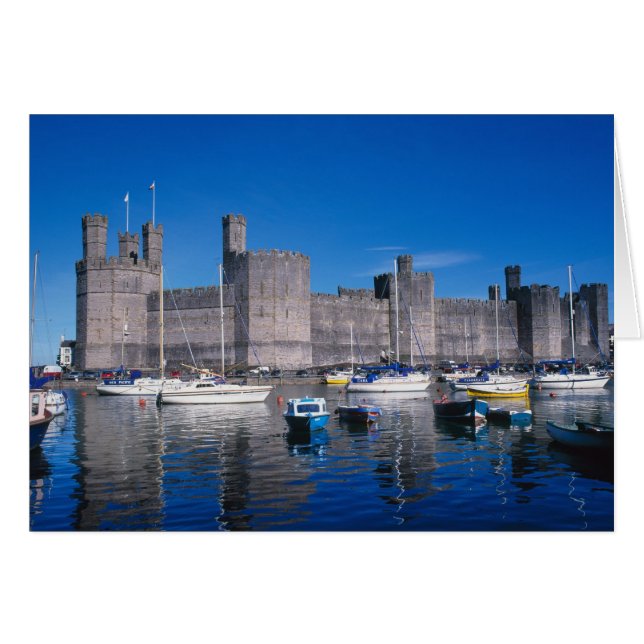 Caernarfon Castle, Gwynedd, Wales (Vorderseite (Horizontal))