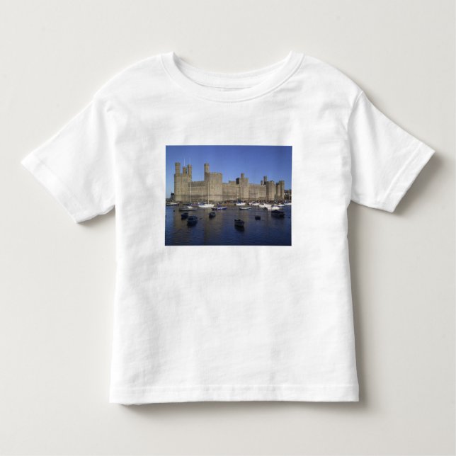 Caernarfon Castle, Gwynedd, Wales (RF) Kleinkind T-shirt (Vorderseite)