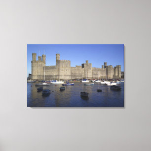 Caernarfon Castle, Gwynedd, Wales (RF) Leinwanddruck
