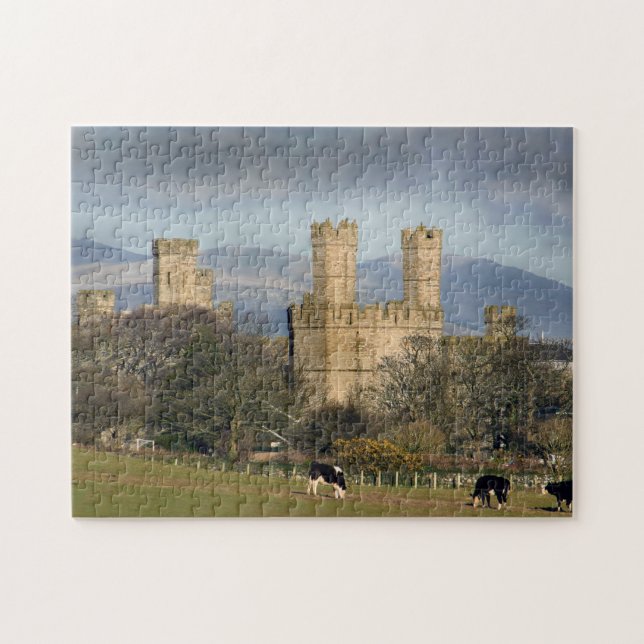 Caernarfon Castle in Wales Puzzle (Horizontal)