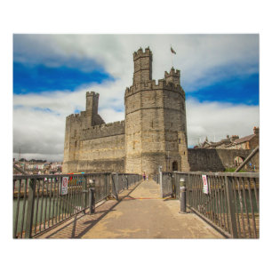 Caernarfon Castle Wales Fotodruck