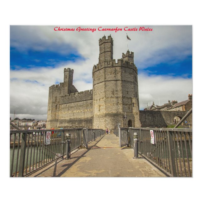 Caernarfon Castle Wales Fotodruck (Vorne)