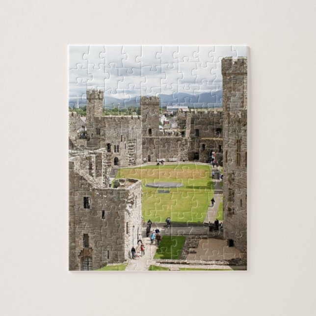 Caernarfon Schloss, Wales, Vereinigtes Königreich Puzzle (Vertikal)