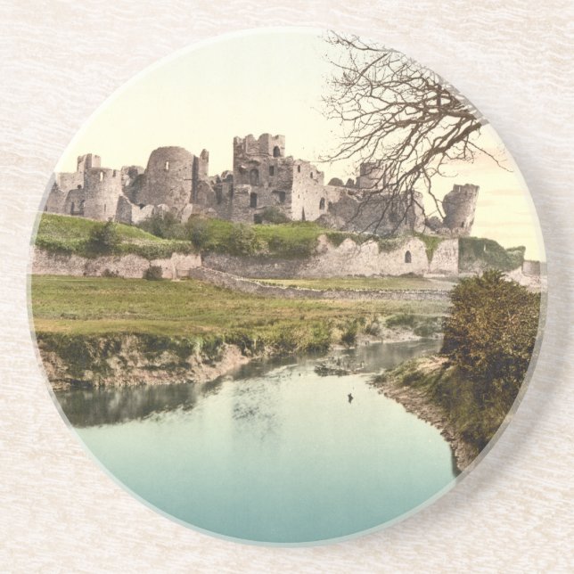 Caerphilly Schloss, Wales Getränkeuntersetzer (Vorne)