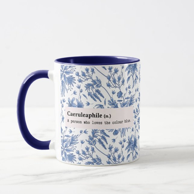 CAERULEAPHILE BLAUE BLUME NATUR TASSE (Links)
