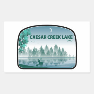 Caesar Creek Lake Ohio Rechteckiger Aufkleber