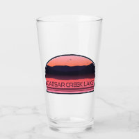 Caesar Creek Lake Ohio Roter Sonnenaufgang