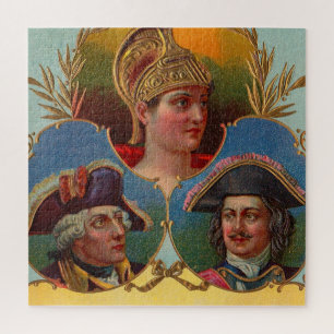Caesar - Kaiser - Zar-Zigarrenkartentetikett Puzzle