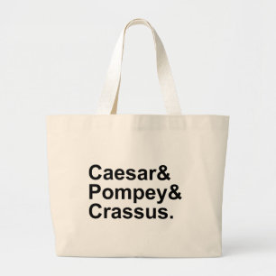 Caesar Pompeius Crassus Das römische Triumvirat Jumbo Stoffbeutel