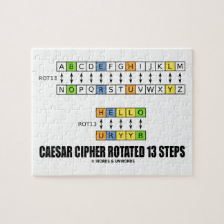 Caesar-Ziffer drehte 13 Schritte (Ersatz) Puzzle