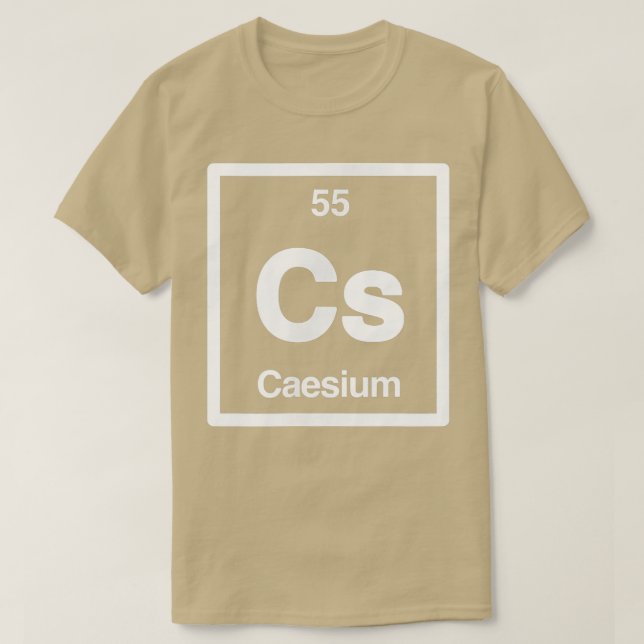 Caesium - CS - Periodischer Elementkatalog - Wisse T-Shirt (Design vorne)
