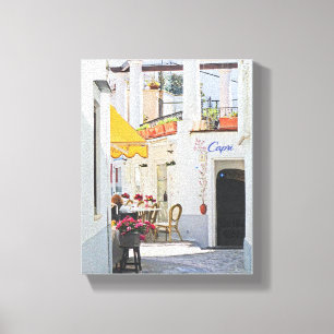 Café Al Porto Leinwanddruck