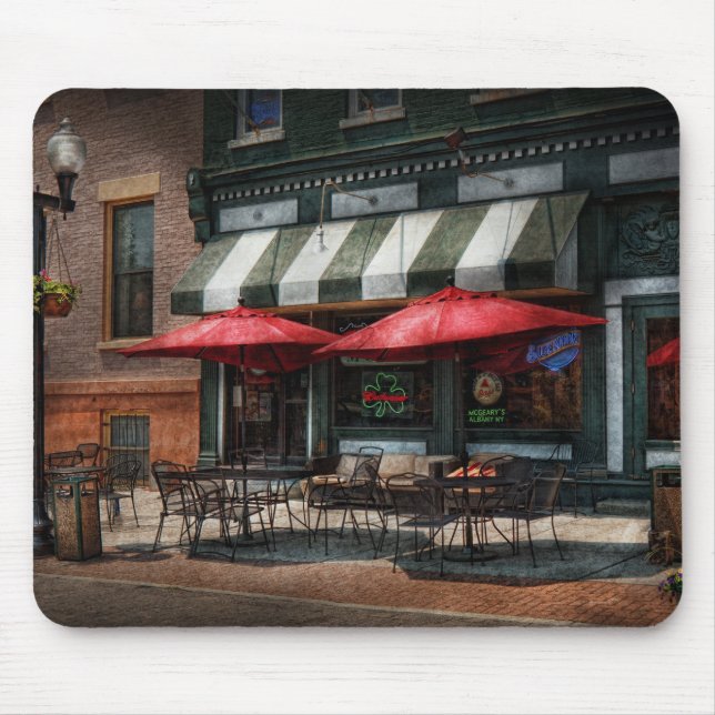 Café - Albanien, NY - Kneipe Mc Gearys Mousepad (Vorne)