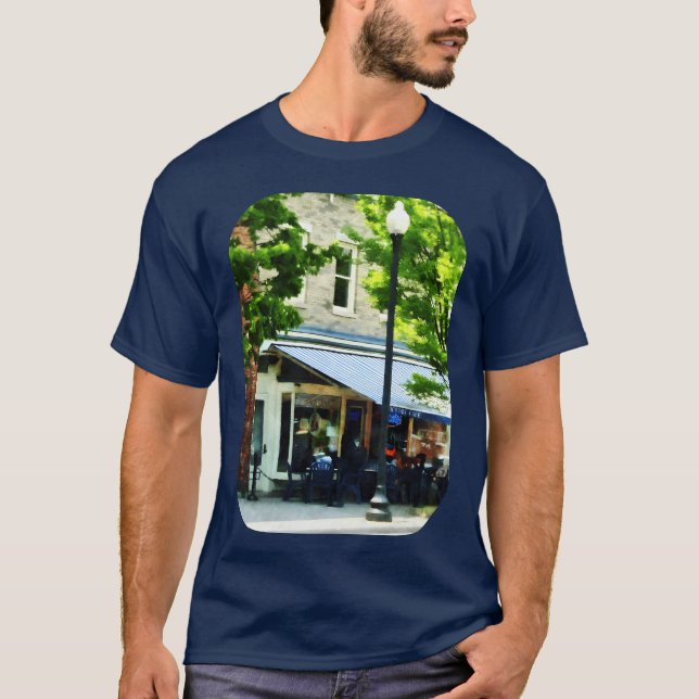 Cafe Albany NY retro T-Shirt (Vorderseite)