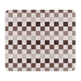 Cafe Au Lait checkerboard pattern Schneidebrett