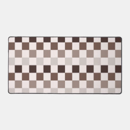 Cafe Au Lait checkerboard pattern Schreibtischunterlage